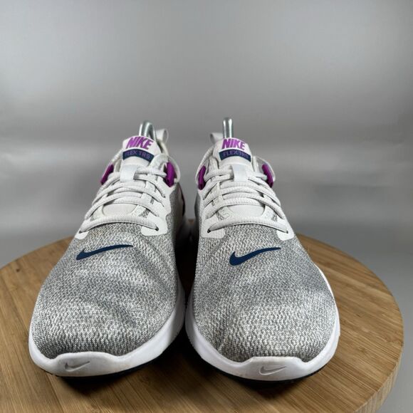Nike‎ Flex Trainer 9 Athletic Shoes Womens 8.5 Grey Purple AQ7491-009 Running - Picture 2 of 8